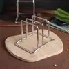 Suporte para Tábua de Corte em Aço Inoxidável, Porta-Tábua de Corte de Cozinha, Suporte para Tampas de Panela, Organizador de Armazenamento