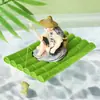 Tanque de Peces Paisajismo Jiang Taigong Pesca Balsa de Bambú Adornos Balsa de Bambú Flotante Pescador Anciano Decoración de Acuario Artesanía