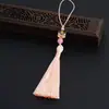 Dança do Leão Chinês Pingente de Saquinho com Borla de Miçangas Ornamento de Borla para Chapéu