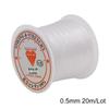 Linha de pesca transparente 0,2-0,8MM linha de cristal elástica linha para miçangas materiais para pulseira joia DIY feito à mão