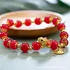 Nuevo Pulsera de Conejo de Jade Estilo Chino para Mujer, Diseño de Nicho de Moda, Alto Valor Estético, Pulsera de Estudiante, Pulsera de Amistad, Estilo Vintage, Regalo de Cumpleaños
