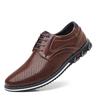 Zapatos de Hombre de Gran Tamaño Transfronterizos 2025, Zapatos Casuales de Cuero Ligeros a la Moda, Zapatos de Vestir Individuales para Hombre con Cordones para Todas las Estaciones, Venta al por Mayor de Fábrica para Vestir Formal