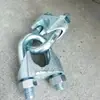 Grampo para Cabo de Aço Galvanizado Padrão Nacional Fixador em Forma de U Clipe para Corda Fivela de Travamento Conector Fixo em Forma de U Aço Maleável de Alta Resistência