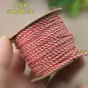 Cuerda de mano tejida con hilo de algodón con adición de oro de 1.8 mm, cuerda para jugar Wen, no elástica, resistente al desgaste, cuerda DIY, borla de bodhi, punta