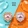 Adornos de Pedrería en Forma de Corazón Transfronterizos, Botones de Cristal de Corazón Coloridos, Pedrería de Vidrio para Ropa DIY, Vestidos de Novia, Zapatos, Bolsos y Decoraciones Cosidas a Mano