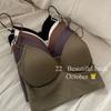 Chaleco de tirantes franceses con almohadilla para el pecho, ropa interior de una pieza con hilo de chica sexy, sujetador de pecho con base sexy para mujer
