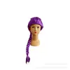 Grupo de Chicas Cazadoras de Demonios Skpop Rumi Morado Mono Trenza Nuevo 2025 Peluca Cos Peluca Universal Infantil Cubrecabeza