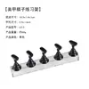 Soporte de práctica de uñas de madera natural estilo japonés, popular soporte de práctica de base acrílica magnética fuerte de metal, soporte para puntas de uñas