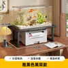 Estante para pecera de escritorio, mueble base para pecera, base de carga, estante doble para pecera, estante de almacenamiento, soporte para pecera, mueble de almacenamiento
