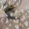 Adesivos de Arte para Unhas em Relevo Jardim de Rosas Gradiente Alto Padrão Rosa Borboleta Flor Francesa Adesivo para Unhas Decoração