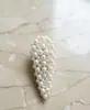 Nuevo Estilo Pasador de Perlas Accesorio para el Cabello para Mujeres, Exquisita Pinza para el Cabello para Flequillo Lateral, Elegante Pasador para Flequillo