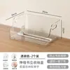 Suporte Retrátil Transparente para Livros Estante de Mesa Caixa de Armazenamento de Livros para Estudantes Antiderrapante com Alça Suporte Organizador para Animais
