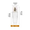 Botellas dispensadoras de líquido de esencia en stock, Botellas dispensadoras vacías, Botellas de vidrio transparentes, Botellas dispensadoras de cosméticos de loción portátiles de alta gama