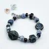 Colección de Cuentas Jingdezhen Cuentas Budistas Pulsera de Cerámica Popular Nuevo Estilo Chino Fresco y Sencillo Estilo Nacional Tejido Puramente Hecho a Mano