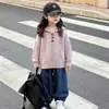Suéter con Capucha para Niños Otoño Invierno Nuevo Estilo Unisex Sudadera de Punto para Bebé Niña Estilo Coreano Suéter Elegante Top de Moda