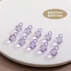 Verano Cristal Facetado Morado Uva Acrílico Colgante Colgante DIY Joyería Hecha a Mano Pendientes Accesorios Material