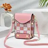 Bolsas de Mujer Transfronterizas 2026 Modelo Nuevo Gran Capacidad Bolsa para Teléfono Venta al por Mayor Compartimento Doble Gama Alta Vertical Simple Bolso Cruzado