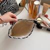 Bolsa de Cosméticos Lino para Mujer Rayas de Cebra Bolsa de Cosméticos Bolsa Pequeña Dentro de la Bolsa Bolsa de Tocador Portátil de Gama Alta Lote