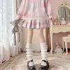 Calcetines con Lazo para Mujer, Calcetines de Media Pantorrilla para Primavera y Verano, Estilo Japonés JK para Estudiantes, Calcetines Largos de Encaje Combinados con Zapatos Pequeños de Cuero, Estilo Dulce de Verano