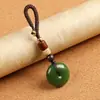 Ágata Calcedonia Hebilla de Seguridad Colgante de Jade Colgante para Llavero de Coche Regalo Creativo de Alta Gama Exquisito para Parejas Hombres y Mujeres