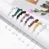Joyería europea y americana nueva venta caliente pulsera de cadena ajustable pulsera de grava de cristal natural regalo pequeño fresco damas