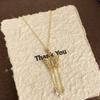 Nuevo collar de borla de perlas de mariposa hueca de oro de estilo chino para mujer, nuevo y exquisito regalo de estilo lujoso y ligero, cadena de clavícula