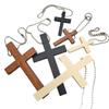 Cruz de Madera Americana Colgante Decorativo de Pascua Collar Adornos Artesanías de Madera Colgante de Cruz Venta al por Mayor