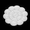 Paletas de Pintura Grandes, Medianas y Pequeñas con Forma de Flor de Ciruelo, Mini Paletas de Plástico Blanco PP para Acuarela para Pintura China, Específicamente para Estudiantes de Arte