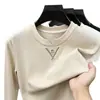 Moletom fino casual de base masculino para outono/inverno, transfronteiriço, com bordado texturizado, corte solto, respirável, gola redonda, mangas compridas