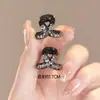 Pinza Decorativa Pequeña de Garra Estilo Coreano Pinza Lateral Suave Pinzas para Fijar Mechones Rebeldes Accesorios Simples para el Cabello