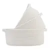 Cesta de Armazenamento de Corda de Algodão Mais Vendida para Comércio Exterior, Conjunto de Três Peças, Cesta de Armazenamento de Cosméticos Multifuncional, Cesta de Armazenamento de Chaves, Combinação de Cores