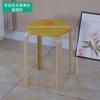 Diseño de Taburete Apilable para Uso Doméstico, Sillas de Mesa de Comedor de Madera Maciza, Taburetes Apilables de Madera Maciza al por Mayor