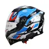 Mi casco de motocicleta casco de exposición doble lente auriculares Bluetooth casco completo coche eléctrico motocicleta Cuatro Estaciones cálido de invierno