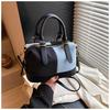 Bolso de Mezclilla Transfronterizo para Mujer, Versátil Otoño e Invierno 2026 Nuevo Bolso Cruzado Casual, Bolso de Mano con Bloques de Color, Bolso Almohada para Viajero