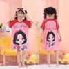 Pijamas de niña Verano 2024 Nueva ropa infantil Camisón de manga corta para niñas grandes y pequeñas