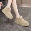 HL-530 Plus Terciopelo de Caña Alta Zapatos Grandes de Algodón para Mujer 2026 Invierno Nuevos Zapatos Deportivos de Suela Gruesa Botas de Nieve Cálidas Antideslizantes