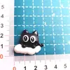 Presilhas de Cabelo de Resina Cartoon Pretas Pequenas para DIY, Acessórios para Sapatos, Contas Tchecas, Materiais para Joias Atacado