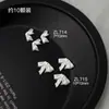 Accesorios para Uñas Acabado Satín Producto Terminado Moño Blanco Perlado Suave Esculpido Corbata de Moño Satín Decoraciones Mixtas 3D para Uñas
