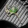 Broche de Mariposa con Borlas de Gotas de Agua Incrustadas de Diamantes Transfronterizo Europeo y Americano Broche Anti-deslizamiento para Chaqueta de Traje Cardigan Corsage de Lujo Ligero