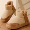 Pantuflas de algodón de moda de caña alta para mujer, invierno, hogar, suela gruesa, forro polar, cálidas, 2024, nuevas, zapatos de algodón, venta al por mayor para hombre