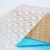 Nuevo tejido de encaje de malla blanca para cortina, fondo para fotos de boda, mantel, tela para ropa al por mayor