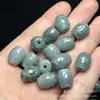 Cuentas de jade azul natural de Myanmar para tallado de agua, 13x11 mm, cuentas sueltas para venta al por mayor, joyería de jade DIY, cuentas espaciadoras para pulseras