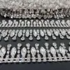 Cadena de strass con borla soldada ojo de caballo para decoración de cintura de ropa DIY tocado zapatos bolsa accesorios cadena de código elegante