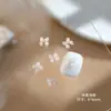 Mini Accesorios para Uñas con Forma de Moño Gelatina Tridimensional Pequeños Moños Flotantes Moños Transparentes de Hielo Pegatinas de Pedrería para Uñas Uñas Portables
