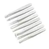 Pinça antiestática ponta curva ponta fina pinça de fibra de carbono pinça de plástico pinça industrial para reparo de brinquedo de telefone celular