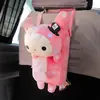 Suministro puntual de bolsa de pañuelos de dibujos animados de oso fácil para extraer pañuelos de oso 18*18.5cm para respaldo de asiento de coche