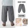Pantalones para niño estilo europeo derecho, colección de invierno, pantalones de algodón con forro polar, ropa nueva para niños, pantalones de invierno gruesos para niños