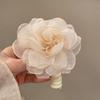 Anillo para el cabello con encaje floral pequeño, multicapa, plisado, para el intestino grueso, bola de pelo sencilla, accesorios para el cabello vintage elegantes y franceses para mujer