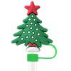 Venta Caliente de Amazon Tapas de Paja Navideñas Tapón de Paja a Prueba de Polvo Tapas de Paja Decorativas para Fiestas Personalizadas 10mm Universal