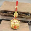 Nueva Marea Nacional Pequeños Regalos Llavero Exquisito Estilo Antiguo Calabaza Segura Colgante para Llavero de Coche Unisex Fortuna y Prosperidad